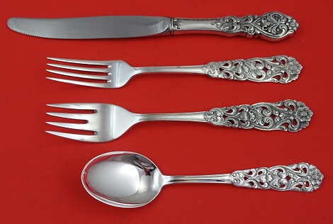 Regular 4-pc Setting availability based on stock listed below - Valdres - Norwegian Sterling by Th. Marthinsen - Sterling - Sterling